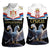 Serbia Silver Double-headed Eagle Women Sleeveless Polo Shirt - Wonder Print Shop