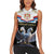 Serbia Silver Double-headed Eagle Women Sleeveless Polo Shirt - Wonder Print Shop