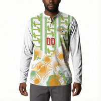 Custom Ivory Coast Heritage Elephants Never Fall Button Sweatshirt