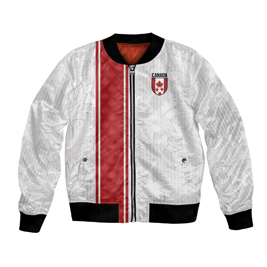 Custom Canada Our Game Now Bomber Jacket Let's Go Canada Victory World Football