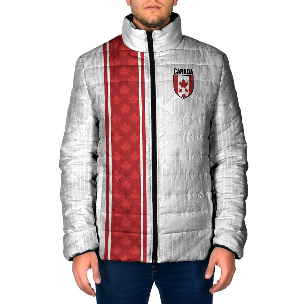 Custom Canada Our Game Now Padded Jacket Let's Go Canada Victory World Football