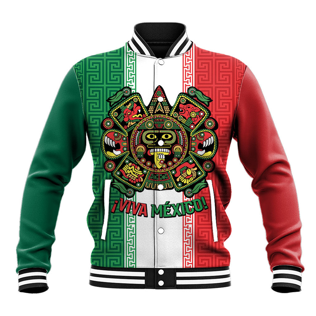 Custom Mexico Aztec Eagle Heritage Baseball Jacket iViva Mexico Canta y no llores