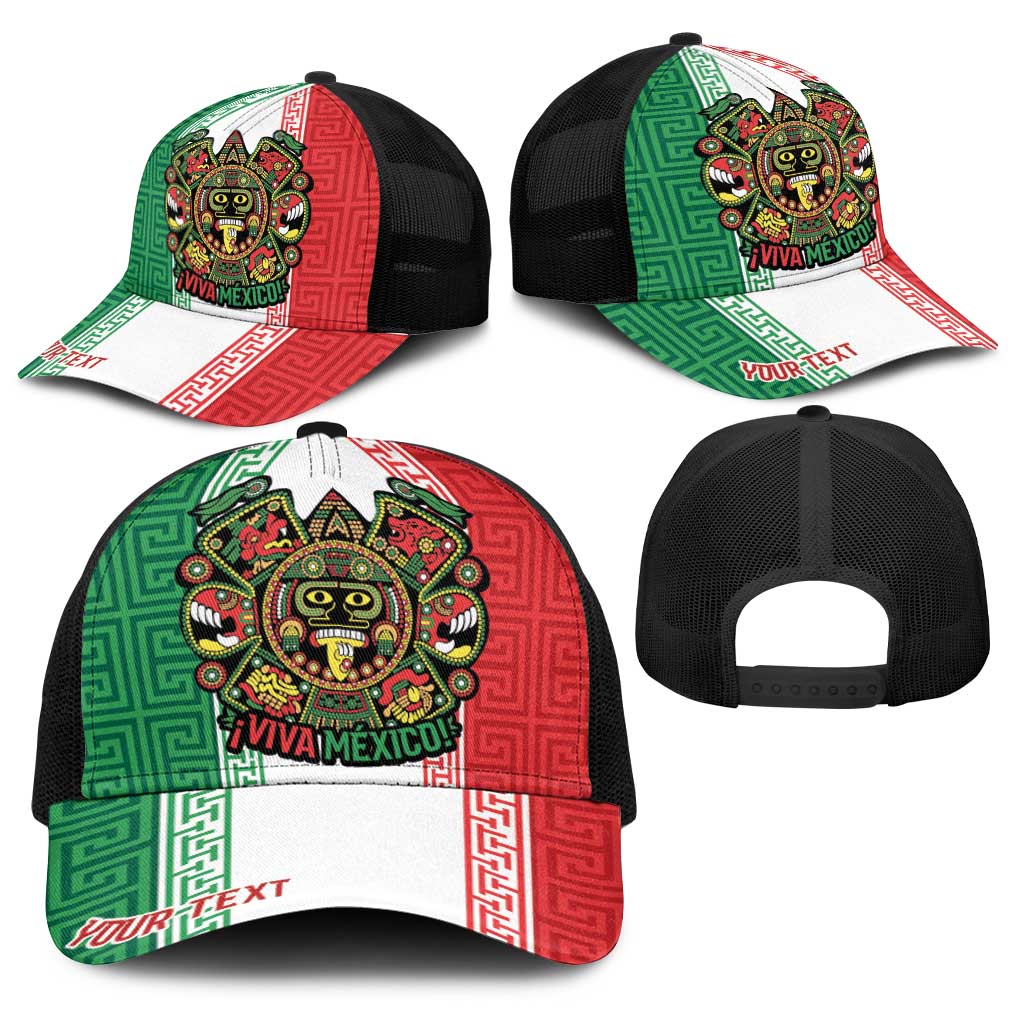 Personalized Mexico Aztec Eagle Heritage Baseball Net Cap iViva Mexico Canta y no llores