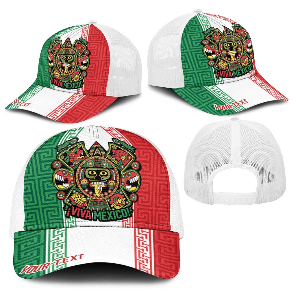 Personalized Mexico Aztec Eagle Heritage Baseball Net Cap iViva Mexico Canta y no llores