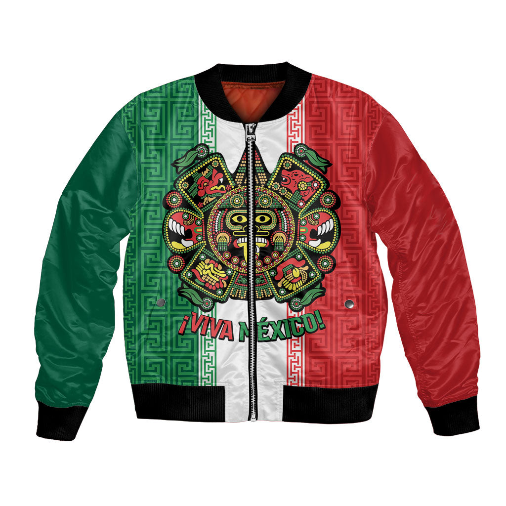 Custom Mexico Aztec Eagle Heritage Bomber Jacket iViva Mexico Canta y no llores
