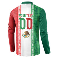 Custom Mexico Aztec Eagle Heritage Button Sweatshirt iViva Mexico Canta y no llores