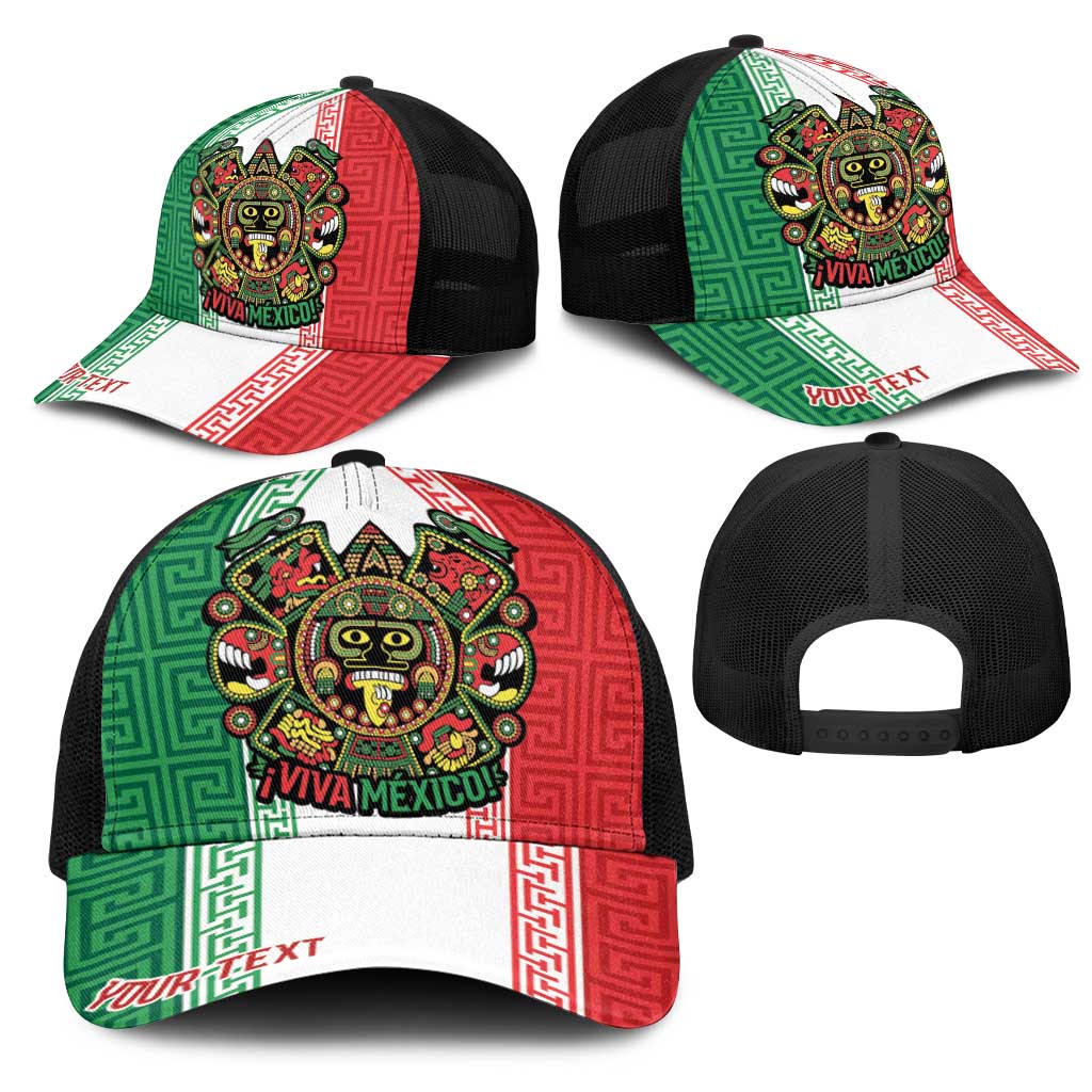 Personalized Mexico Aztec Eagle Heritage Mesh Trucker Cap iViva Mexico Canta y no llores