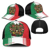 Personalized Mexico Aztec Eagle Heritage Mesh Trucker Cap iViva Mexico Canta y no llores