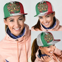Personalized Mexico Aztec Eagle Heritage Mesh Trucker Cap iViva Mexico Canta y no llores