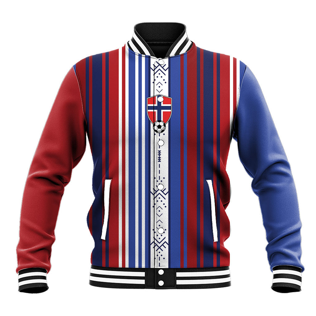Custom Norway Nordic Heritage Baseball Jacket Retro Nordic Style Norwegian