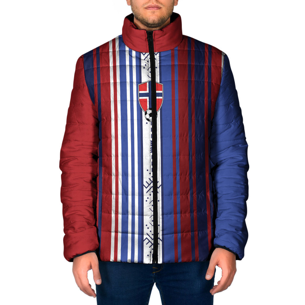Custom Norway Nordic Heritage Padded Jacket Retro Nordic Style Norwegian