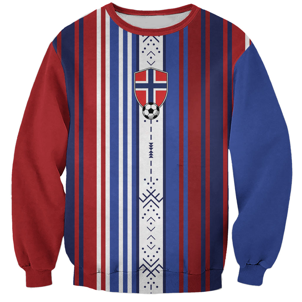 Custom Norway Nordic Heritage Sweatshirt Retro Nordic Style Norwegian