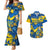 Ukraine Couples Matching Mermaid Dress And Hawaiian Shirt Glory To Ukraine 32nd Independence Anniversary LT9 - Wonder Print Shop