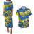 Ukraine Couples Matching Puletasi Dress and Hawaiian Shirt Glory To Ukraine 32nd Independence Anniversary LT9 - Wonder Print Shop