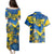 Ukraine Couples Matching Puletasi Dress and Hawaiian Shirt Glory To Ukraine 32nd Independence Anniversary LT9 - Wonder Print Shop