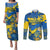 Ukraine Couples Matching Puletasi Dress and Long Sleeve Button Shirts Glory To Ukraine 32nd Independence Anniversary LT9 - Wonder Print Shop