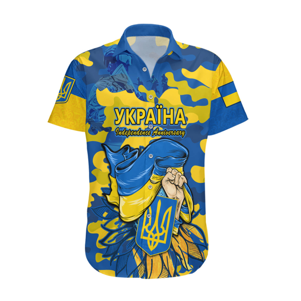 Ukraine Hawaiian Shirt Glory To Ukraine 32nd Independence Anniversary - Wonder Print Shop