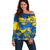 Ukraine Off Shoulder Sweater Glory To Ukraine 32nd Independence Anniversary - Wonder Print Shop