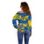 Ukraine Off Shoulder Sweater Glory To Ukraine 32nd Independence Anniversary - Wonder Print Shop