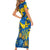 Ukraine Short Sleeve Bodycon Dress Glory To Ukraine 32nd Independence Anniversary - Wonder Print Shop