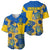 Ukraine Baseball Jersey Ukrainian Coat of Arms and Folk Sunflower LT9 - Wonder Print Shop