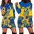 Ukraine Hoodie Dress Ukrainian Coat of Arms and Folk Sunflower - Wonder Print Shop