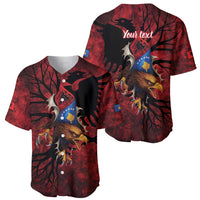 Personalized Kosova Albanian Roots Baseball Jersey Kosova Albanian Eagle Flag - Wonder Print Shop