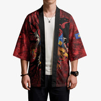 Personalized Kosova Albanian Roots Kimono Kosova Albanian Eagle Flag - Wonder Print Shop