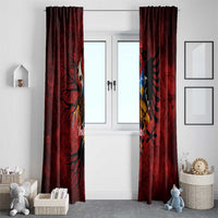 Personalized Kosova Albanian Roots Window Curtain Kosova Albanian Eagle Flag - Wonder Print Shop
