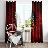Personalized Kosova Albanian Roots Window Curtain Kosova Albanian Eagle Flag - Wonder Print Shop