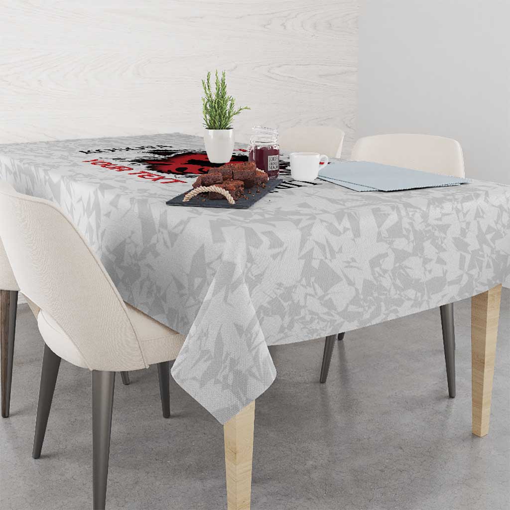 Personalized Kosova E Lire Tablecloth Kosova Albanian Flag - Wonder Print Shop