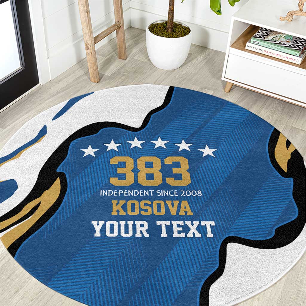 Personalized Kosova Nje Komb Nje Gjak Round Carpet Kosova 383 Independent Sice 2008 - Wonder Print Shop