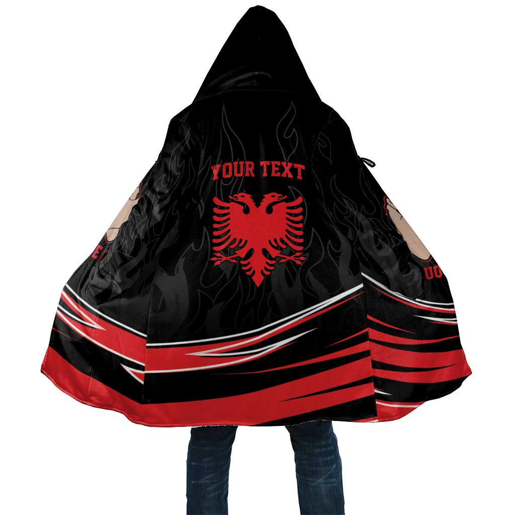 Personalized Shqipe Albania Nation Flag Cloak Kuq E Zi Tiranaproud Albanian - Wonder Print Shop