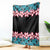 African Adenium Multiflorum Flowers Blanket with Kente Style