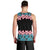 African Adenium Multiflorum Flowers Men Tank Top with Kente Style - Wonder Print Shop