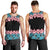 African Adenium Multiflorum Flowers Men Tank Top with Kente Style - Wonder Print Shop