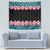 African Adenium Multiflorum Flowers Tapestry with Kente Style