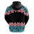 African Adenium Multiflorum Flowers Zip Hoodie with Kente Style - Wonder Print Shop