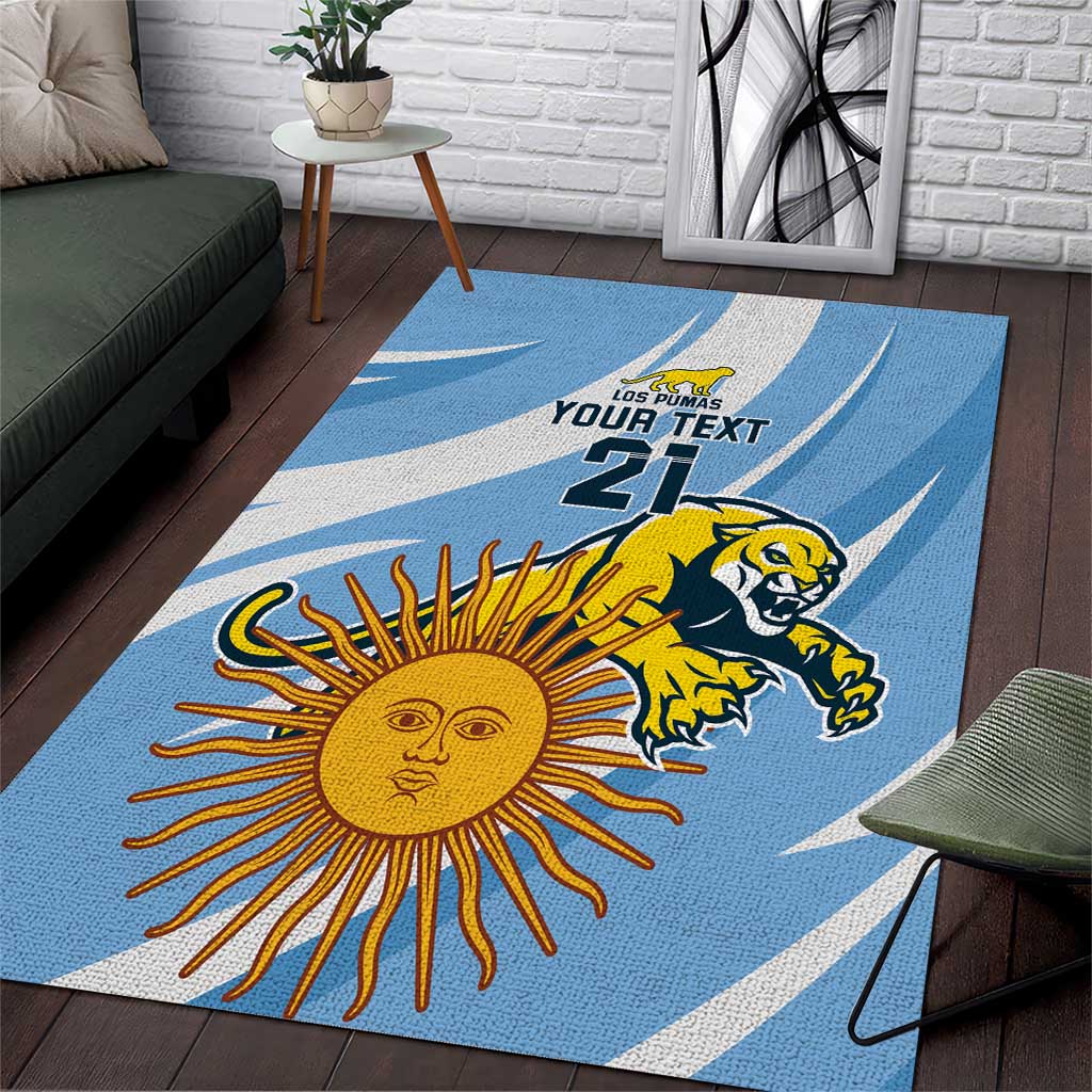 Custom Argentina Rugby Champion Area Rug Los Puma with Sporty Style LT9 - Wonder Print Shop