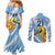 Custom Argentina Rugby Champion Couples Matching Mermaid Dress and Long Sleeve Button Shirt Los Puma with Sporty Style