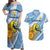 Custom Argentina Rugby Champion Couples Matching Off Shoulder Maxi Dress and Hawaiian Shirt Los Puma with Sporty Style LT9 - Wonder Print Shop