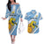 Custom Argentina Rugby Champion Couples Matching Off The Shoulder Long Sleeve Dress and Hawaiian Shirt Los Puma with Sporty Style LT9 - Wonder Print Shop