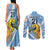 Custom Argentina Rugby Champion Couples Matching Tank Maxi Dress and Long Sleeve Button Shirt Los Puma with Sporty Style LT9 - Wonder Print Shop