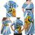 Custom Argentina Rugby Champion Family Matching Off Shoulder Maxi Dress and Hawaiian Shirt Los Puma with Sporty Style LT9 - Wonder Print Shop