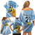 Custom Argentina Rugby Champion Family Matching Off Shoulder Short Dress and Hawaiian Shirt Los Puma with Sporty Style LT9 - Wonder Print Shop