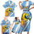 Custom Argentina Rugby Champion Family Matching Short Sleeve Bodycon Dress and Hawaiian Shirt Los Puma with Sporty Style - Wonder Print Shop