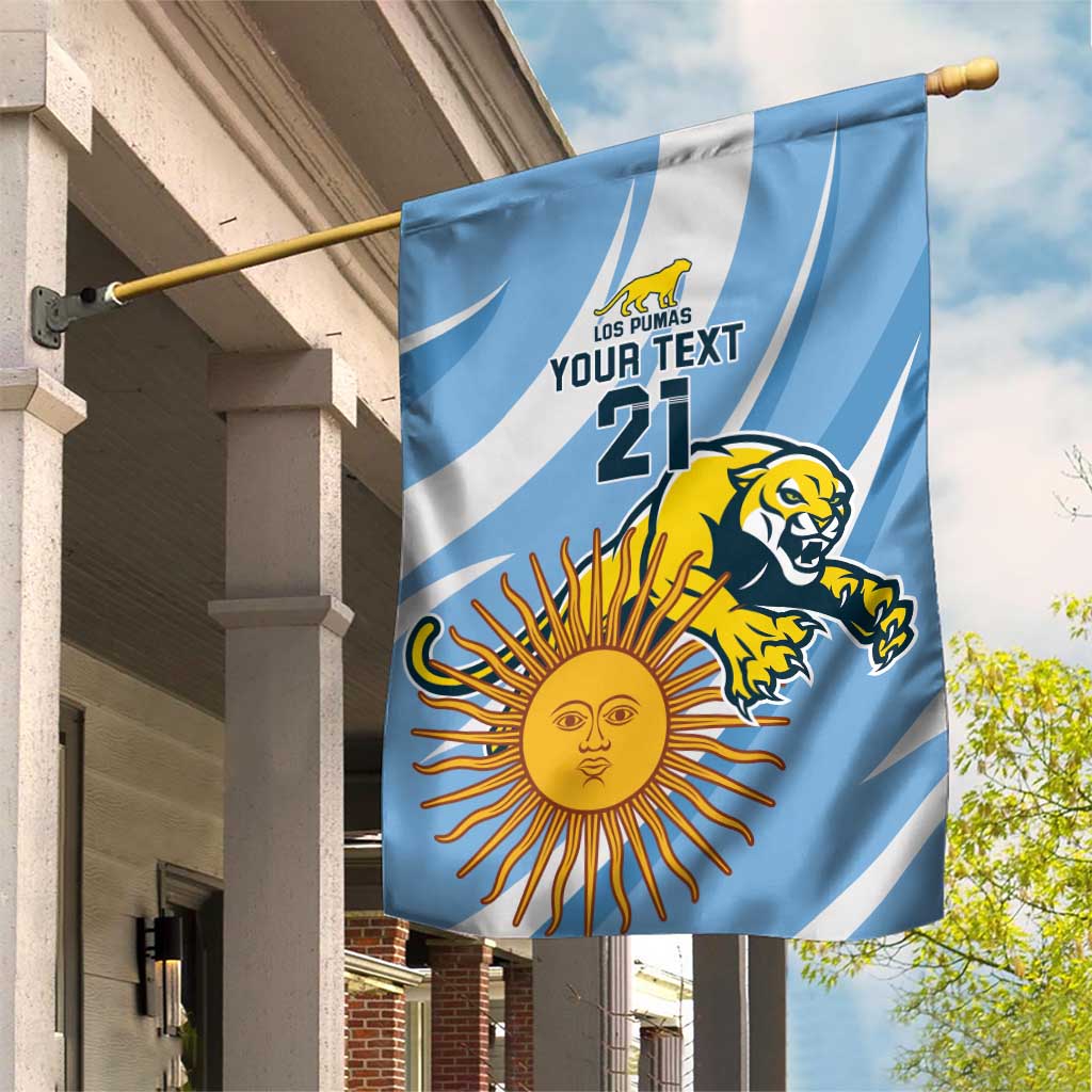 Custom Argentina Rugby Champion Garden Flag Los Puma with Sporty Style - Wonder Print Shop