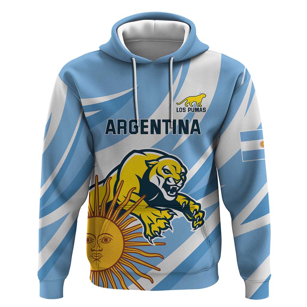 Custom Argentina Rugby Champion Hoodie Los Puma with Sporty Style - Wonder Print Shop