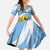 Custom Argentina Rugby Champion Kid Short Sleeve Dress Los Puma with Sporty Style - Wonder Print Shop