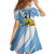 Custom Argentina Rugby Champion Kid Short Sleeve Dress Los Puma with Sporty Style - Wonder Print Shop